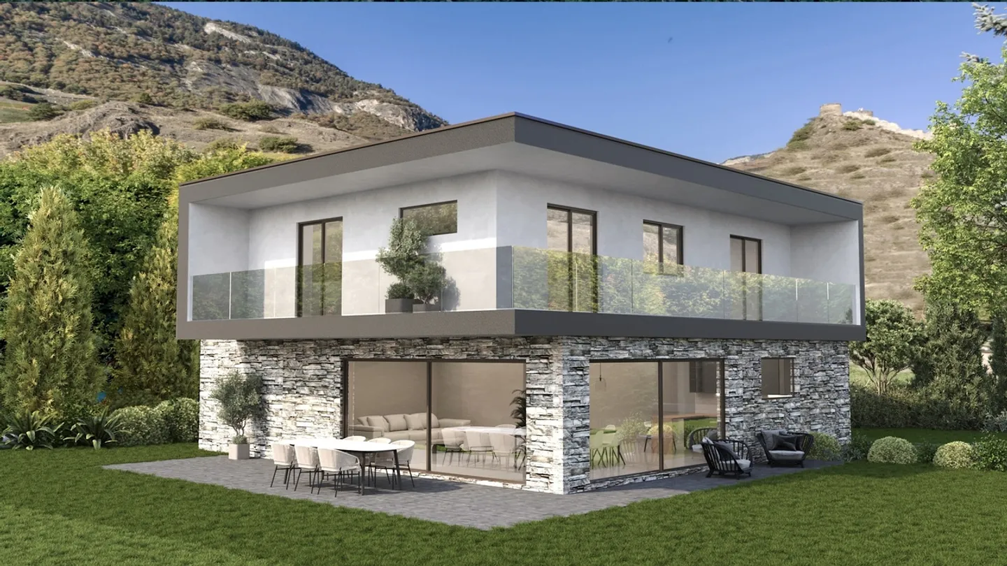 For Sale: Exceptional Villa 5.5 Rooms in Saillon - Photo 1 of 5