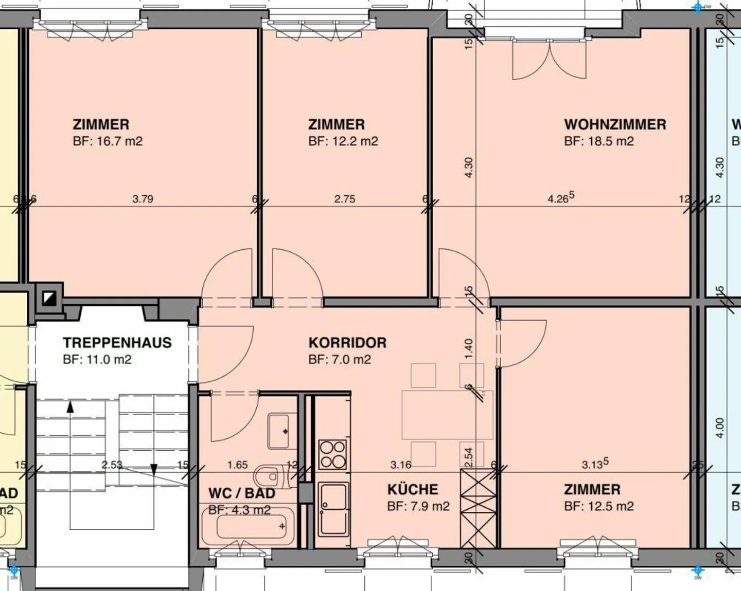 appartement charmant, fraîchement rénové dans un emplacement central à Frauenfeld - Photo 8 sur 8
