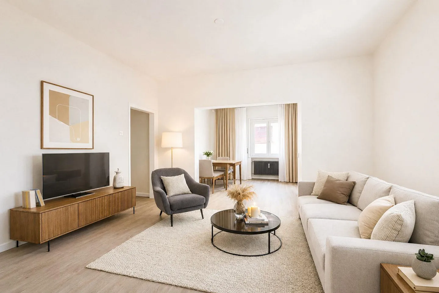 Comfortable 3.5-room apartment just a few minutes' walk from the center of Bellinzona - Photo 4 of 12