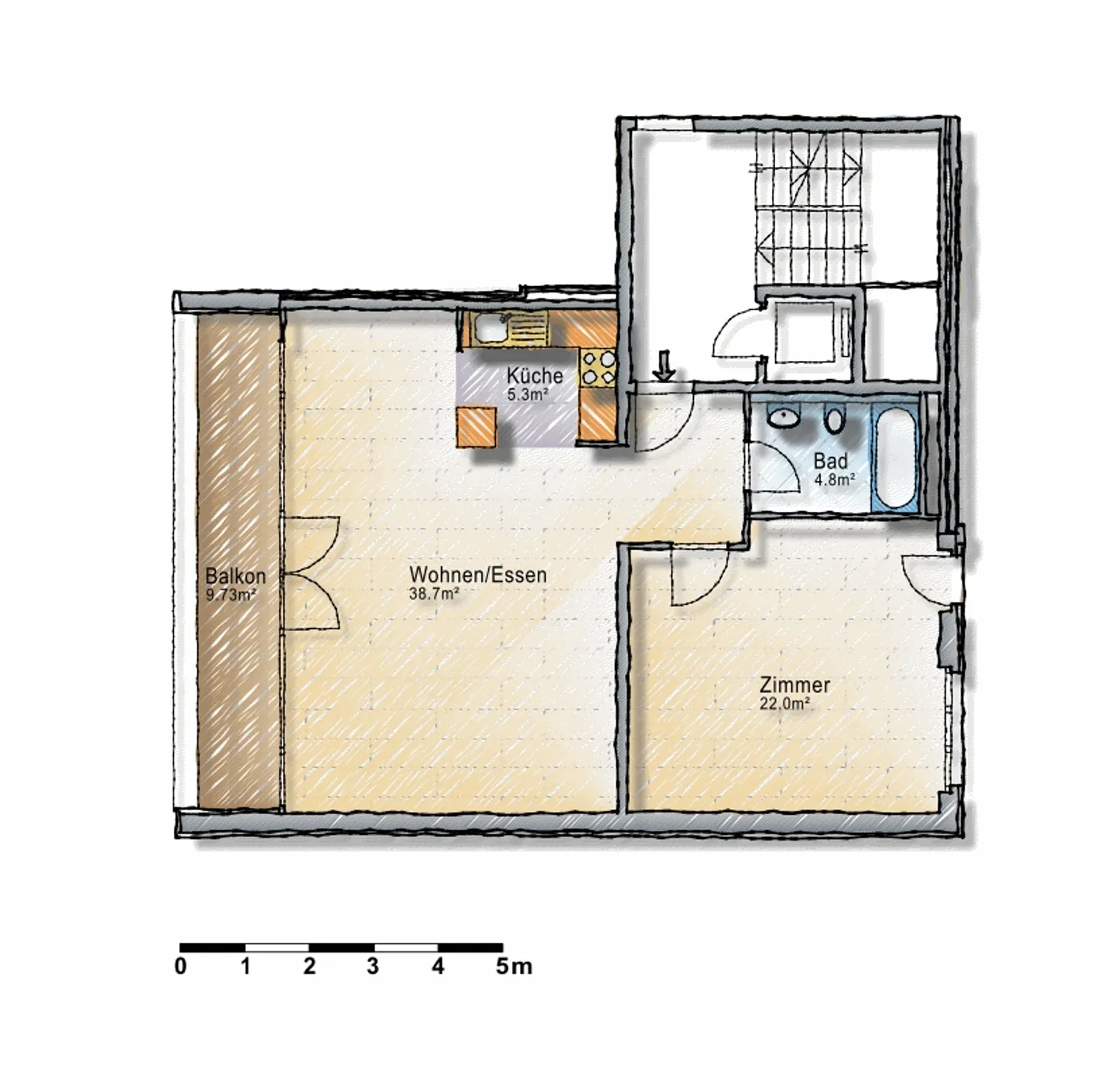 Charming, central apartment in a quiet community - Photo 7 of 7