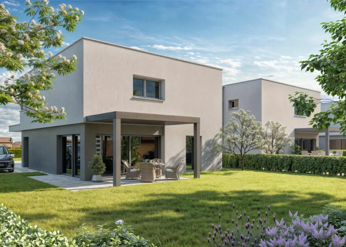 Semi-Detached Villa 5.5 Rooms in Collombey - Lot B - Photo 2 of 4