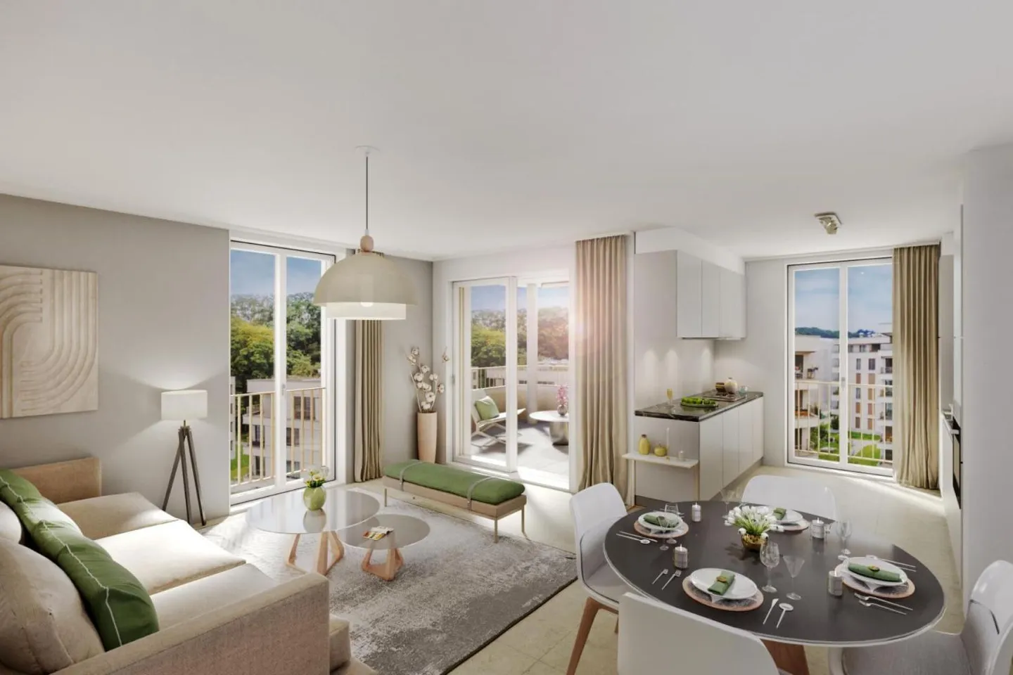 4,5-Zimmer-Wohnung in Marly - Foto 4 von 5