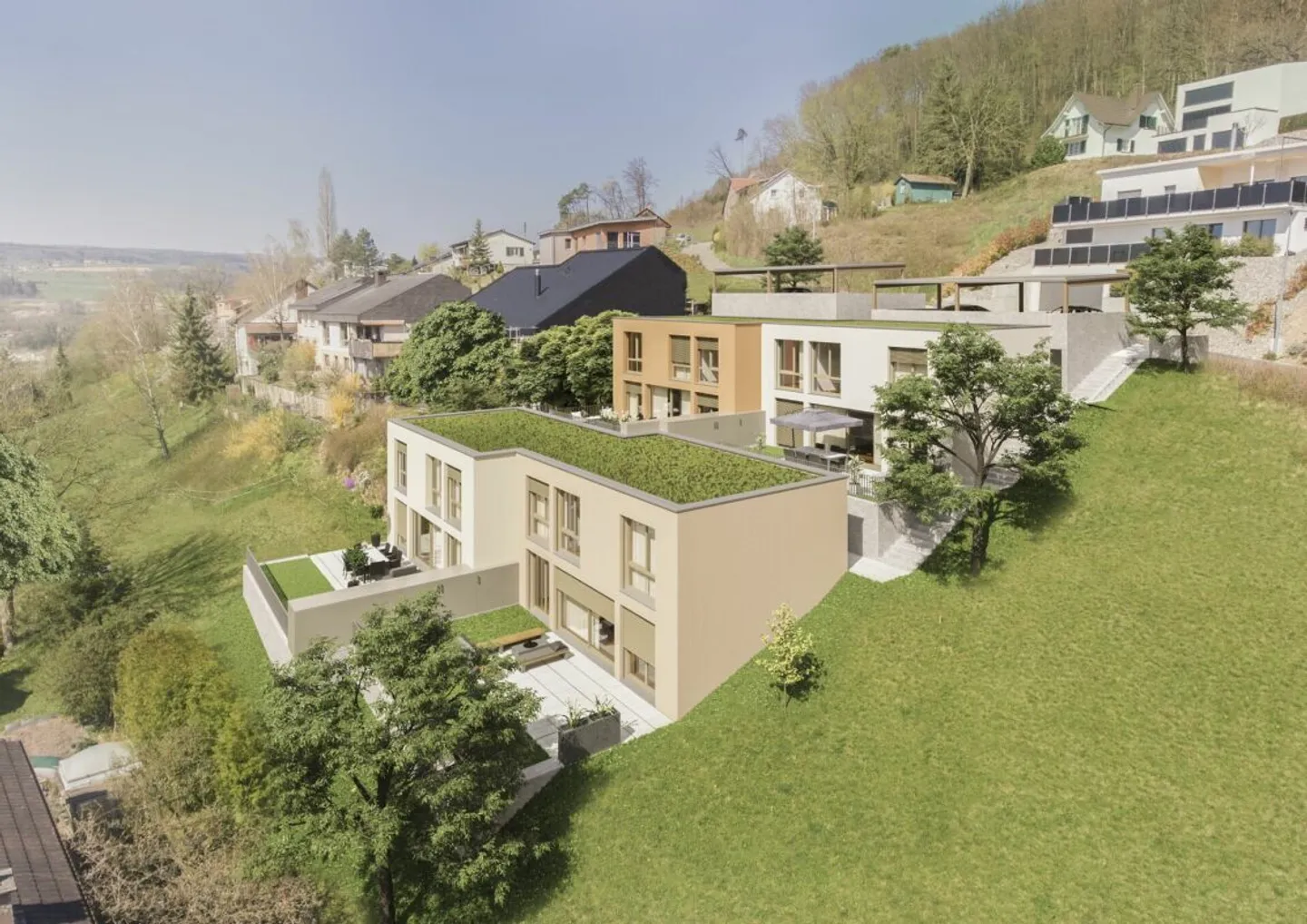 Projet de construction avec vue - pour 4 maisons individuelles modernes - Photo 2 sur 4