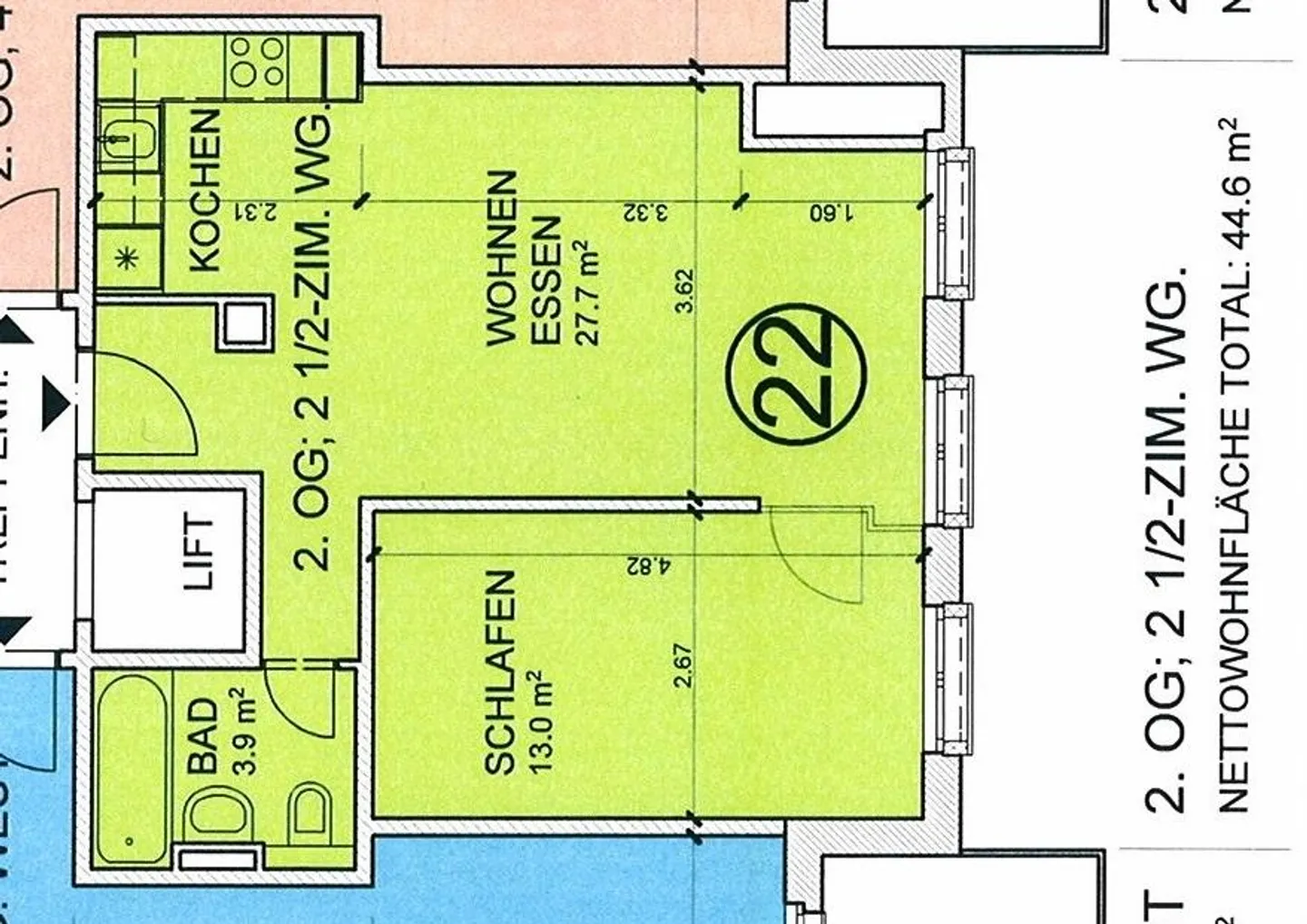 Zentral gelegene 2.5 Zimmer Single-Wohnung ohne Balkon - Foto 9 von 9