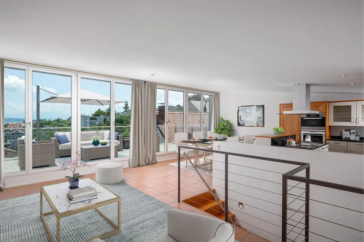 Residential house with a 3½ and a 2½ room apartment with lake view - Photo 2 of 11