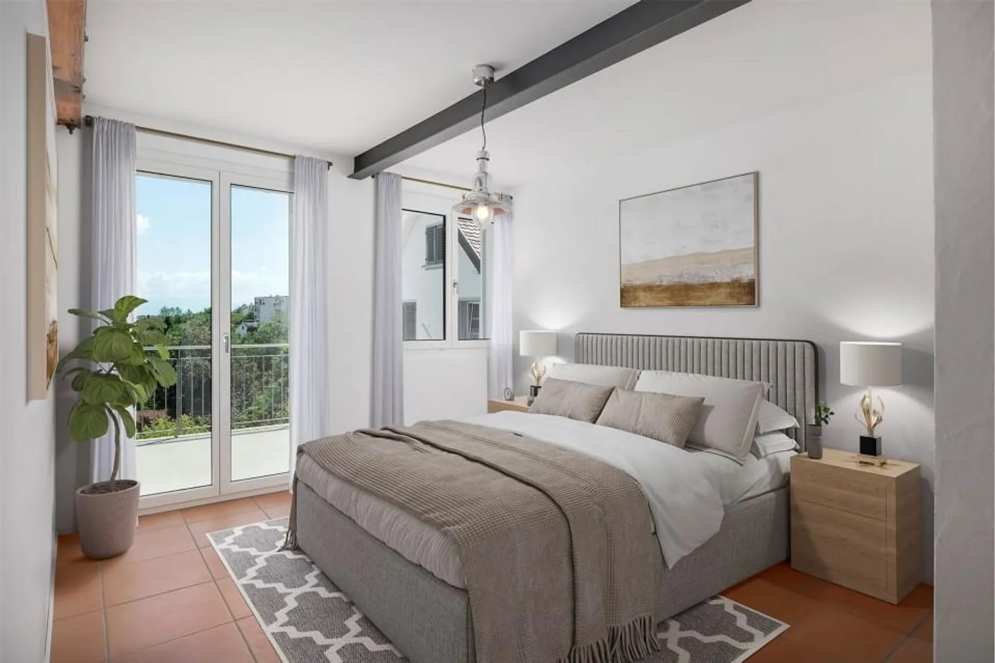 Residential house with a 3½ and a 2½ room apartment with lake view - Photo 7 of 11