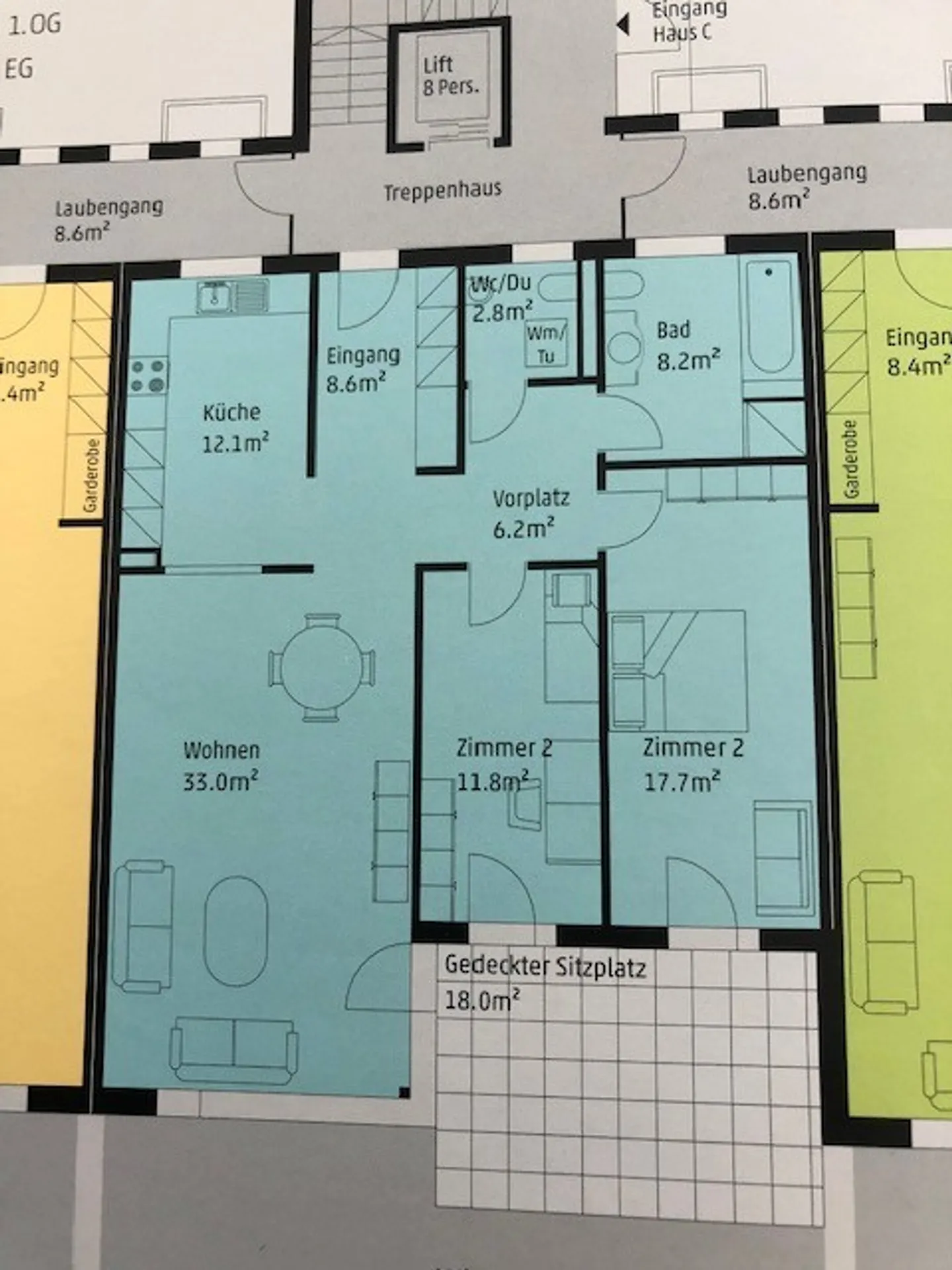 Appartement 3.5 pièces neuf avec standard de propriété à louer - Photo 2 sur 6
