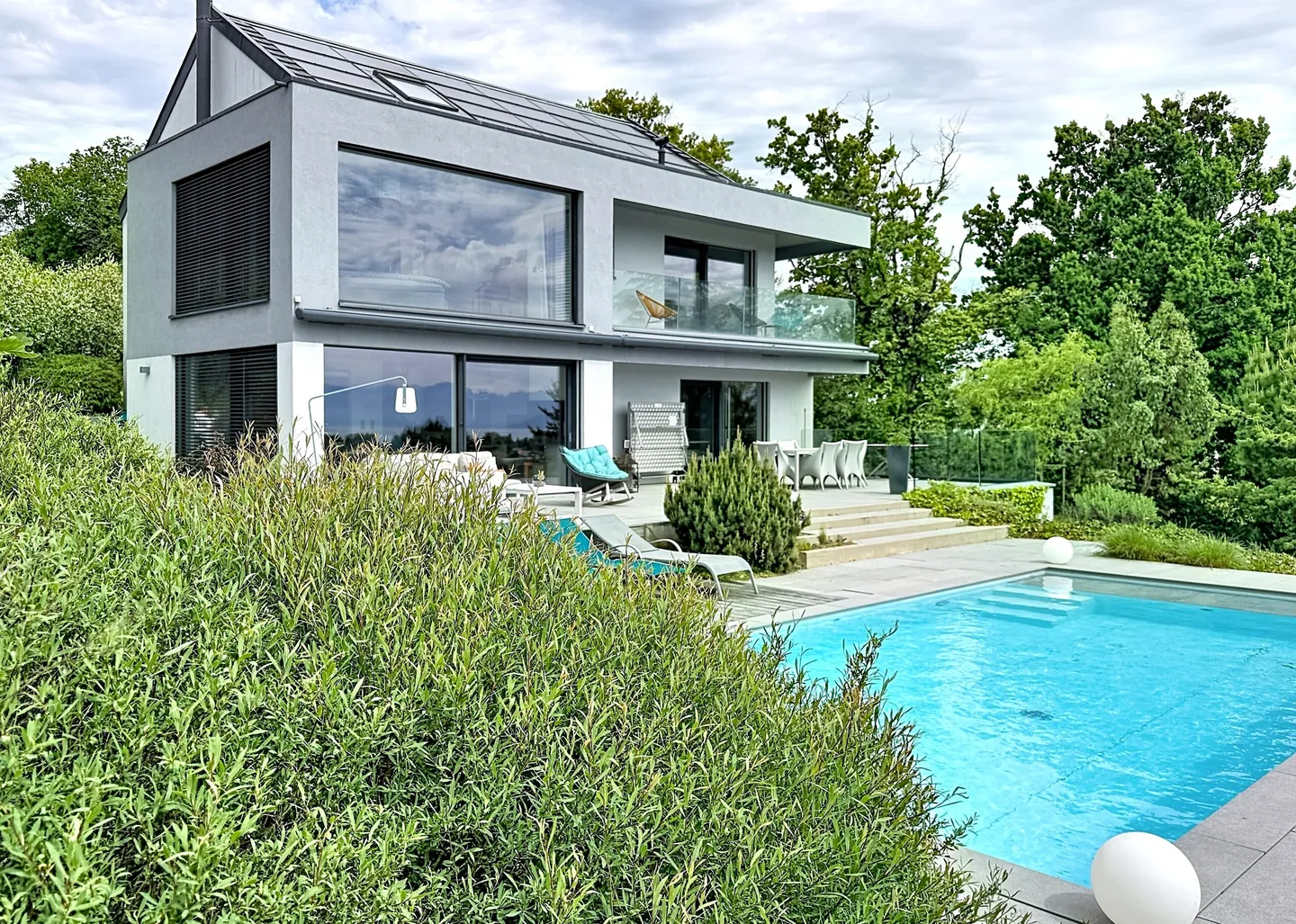 Magnifique villa d'architecte à Lully s/Morges (VD) avec vue sur le lac Léman - Photo 13 sur 15