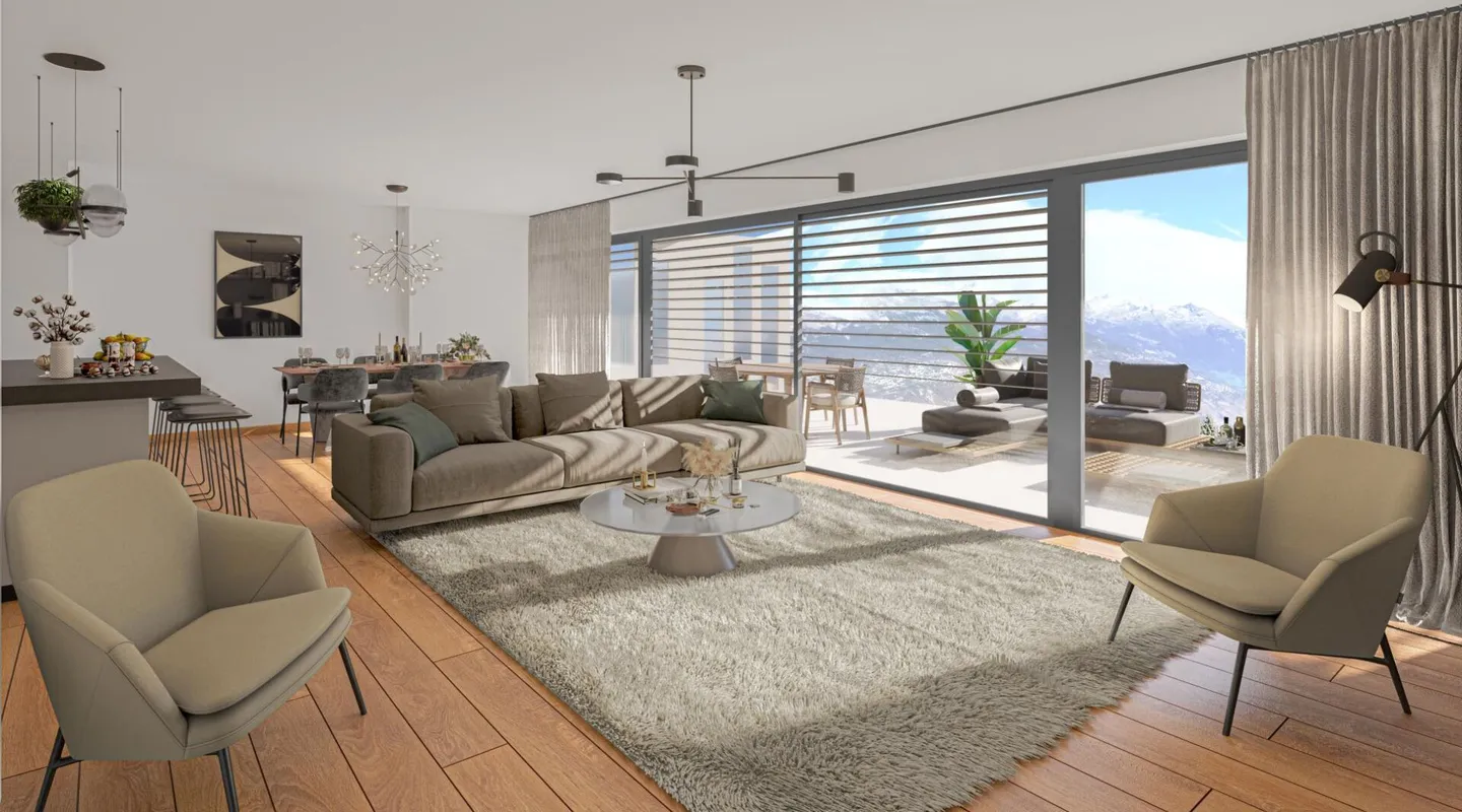 Casa a schiera 4.5 stanze a Vex - Foto 7 di 12