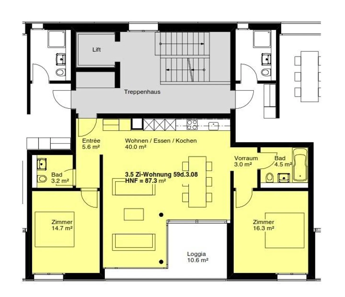 La tua nuova casa a Winterthur - bellissimo appartamento di 3,5 locali al 2° piano - Foto 7 di 7