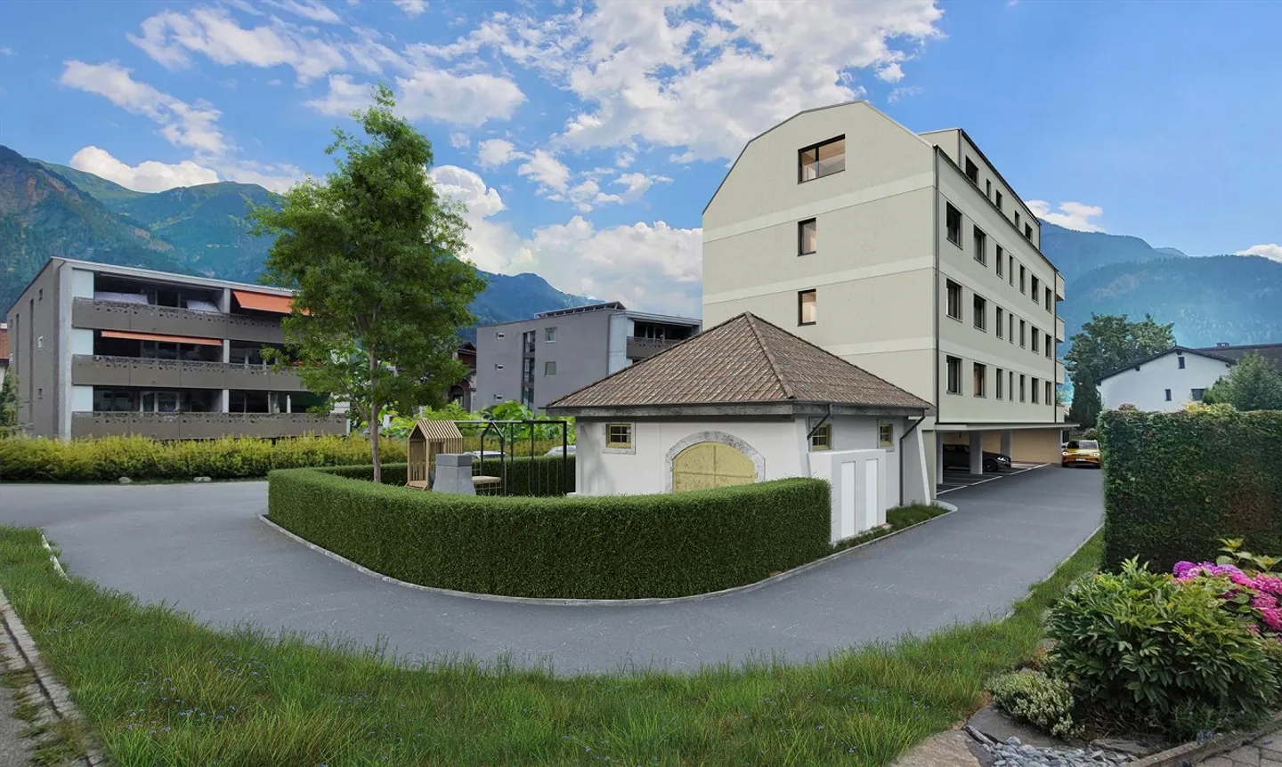 2.5-Zimmerwohnung im 3. OG - Neubauprojekt Beverinblick in Thusis - Foto 4 von 4