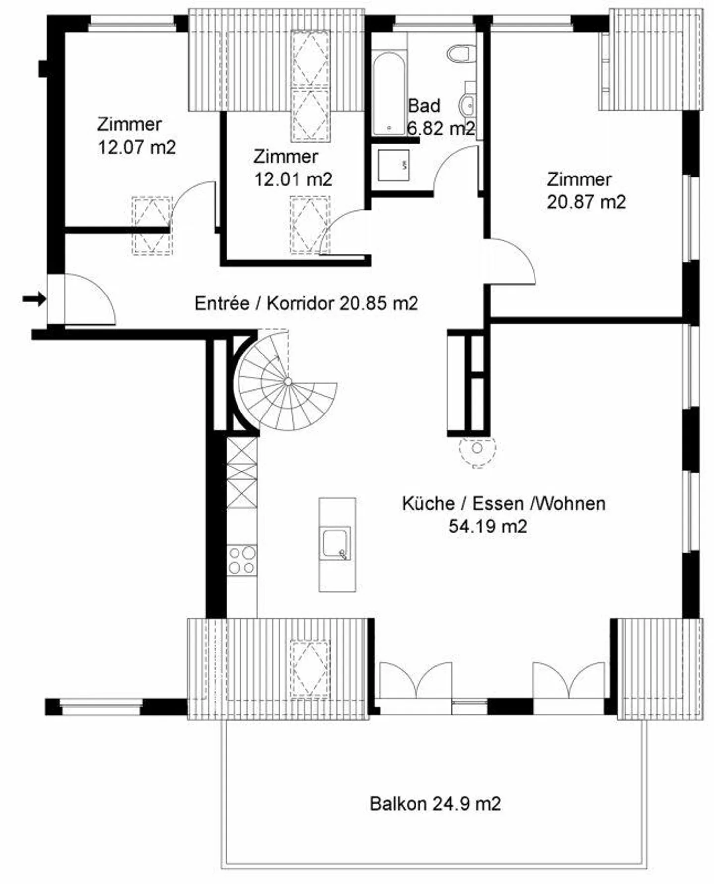 Stylish duplex in the heart of Bubikon - Photo 15 of 16