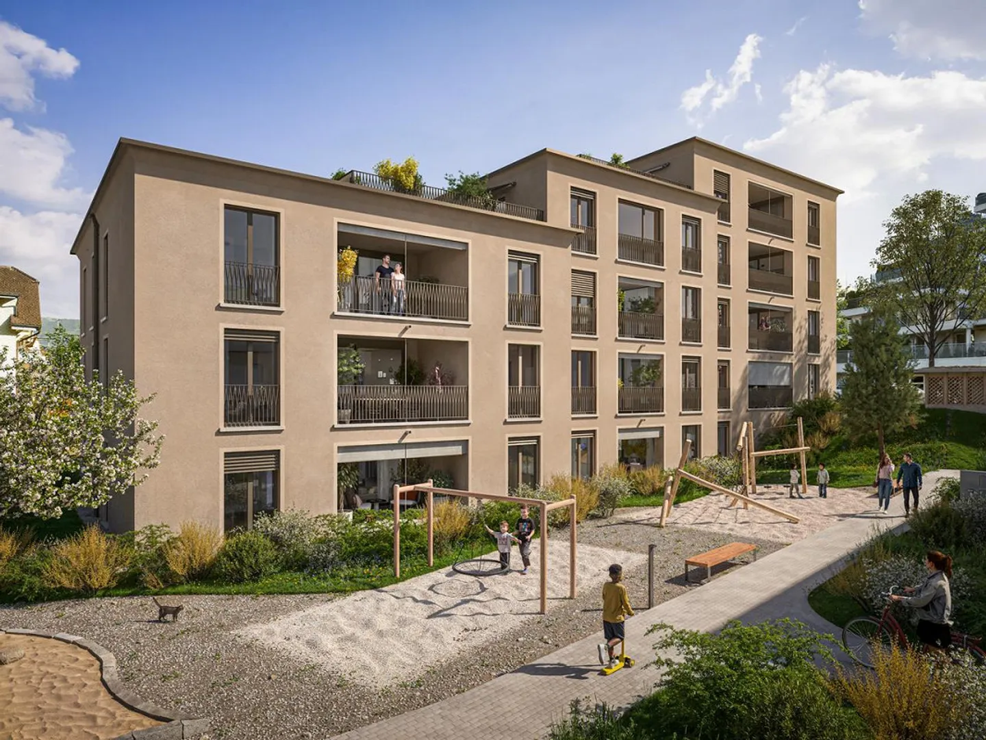 Appartement de jardin neuf dans un emplacement central - Photo 3 sur 3