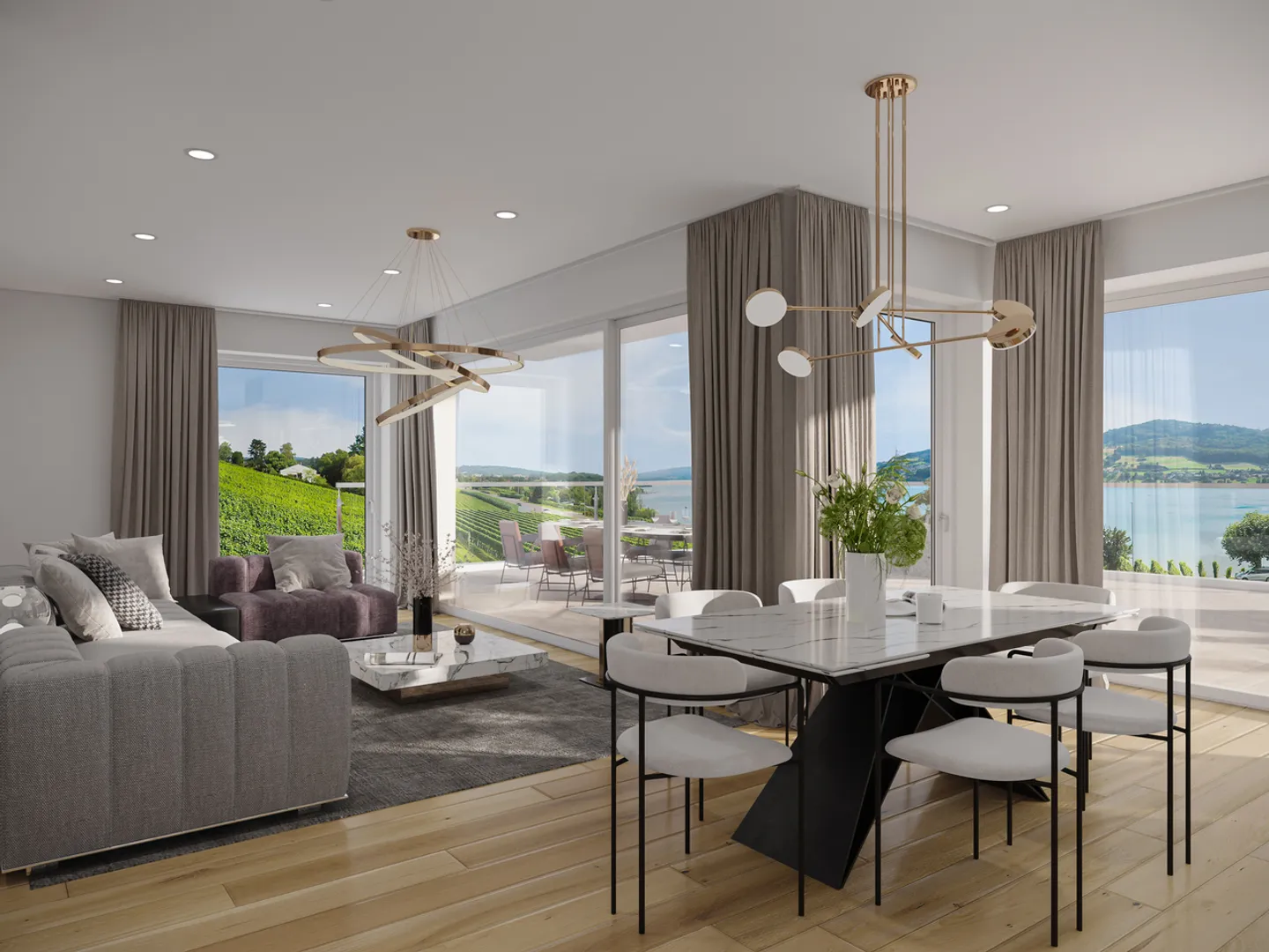 Maison individuelle en attique luxueuse avec vue panoramique à couper le souffle - Photo 1 sur 3