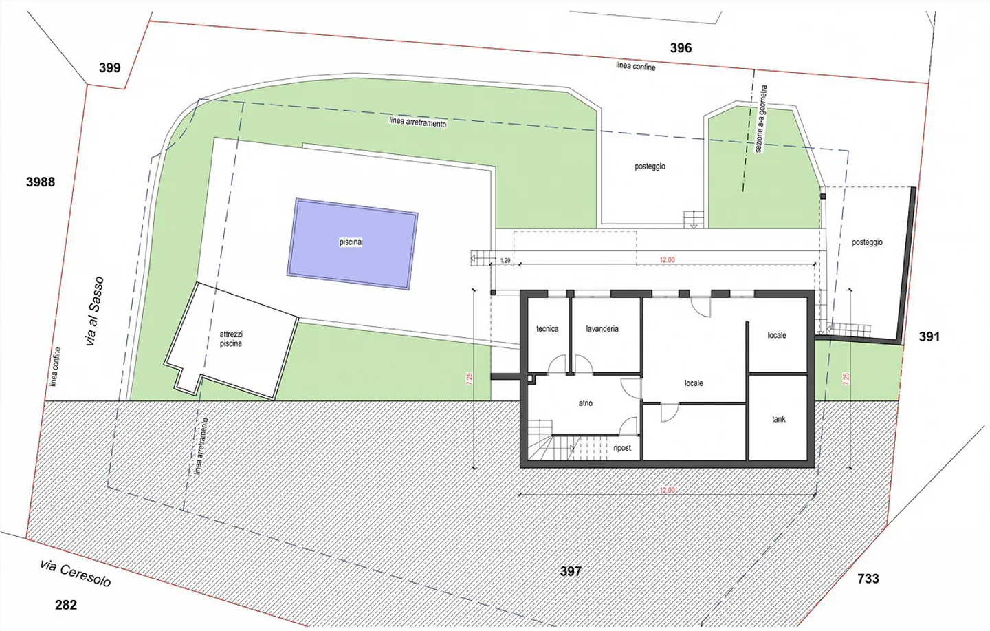 ESCLUSIVA VILLA 6.5 LOCALI CON PISCINA NEL VERDE A CARABBIA - Foto 11 di 12