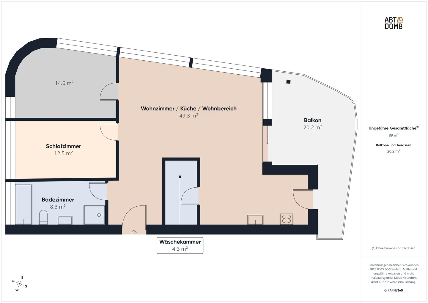 Appartamento moderno di 3,5 locali con grande balcone - Foto 14 di 14
