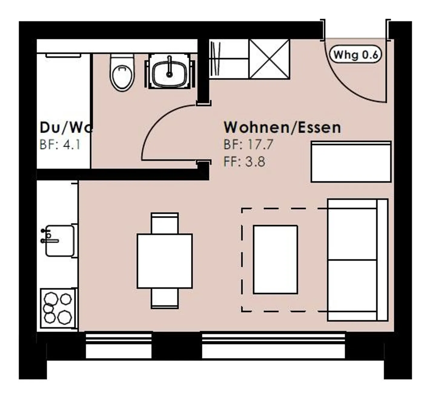 Moderno monolocale a Uzwil - Nuova costruzione 2025 - Foto 5 di 6