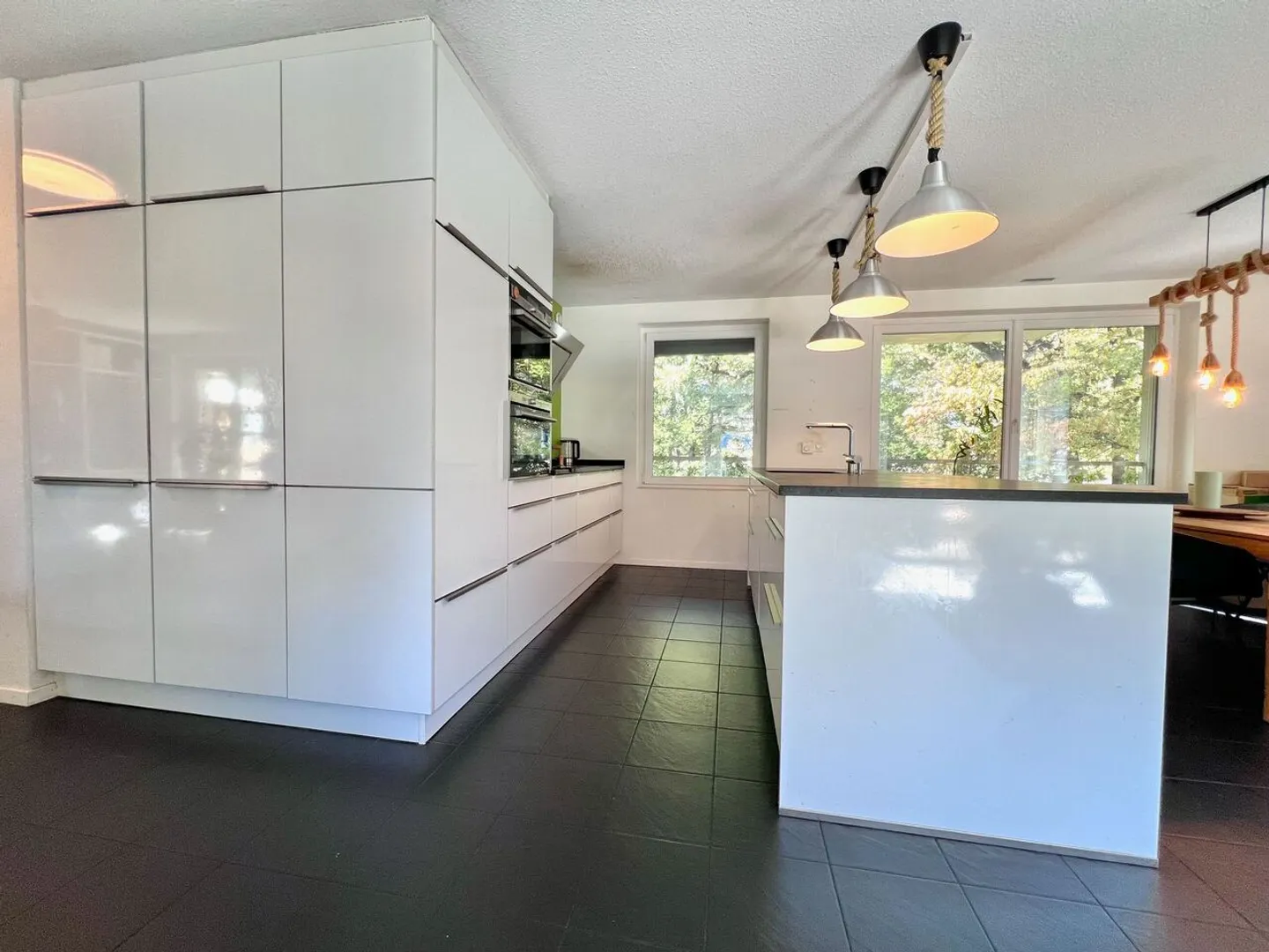 Large duplex apartment on garden level, Minergie building - Photo 3 of 14