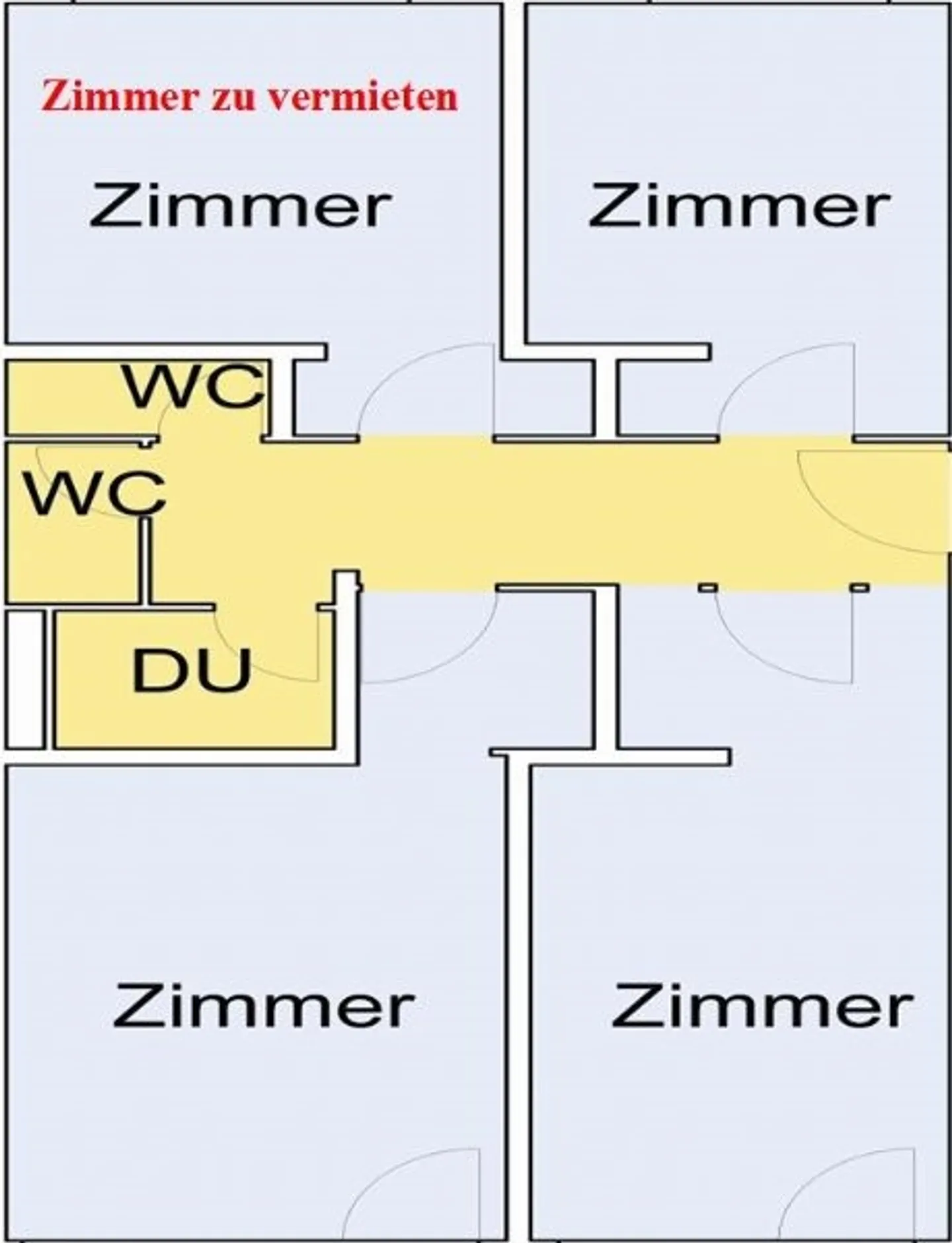 Zentrale Zimmer zu Vermieten - Foto 2 von 6