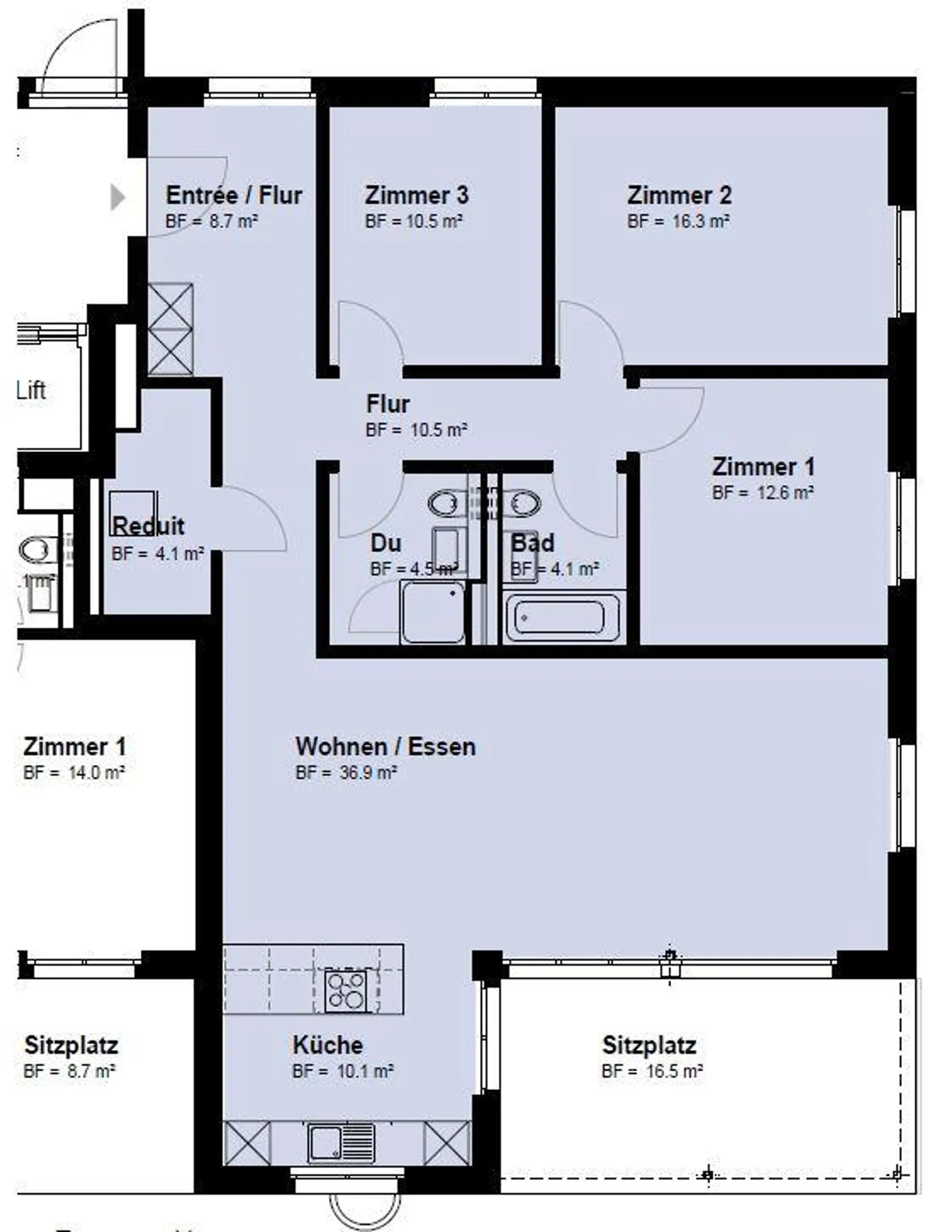Moderne Wohnung mit grossem Balkon - Foto 2 von 10