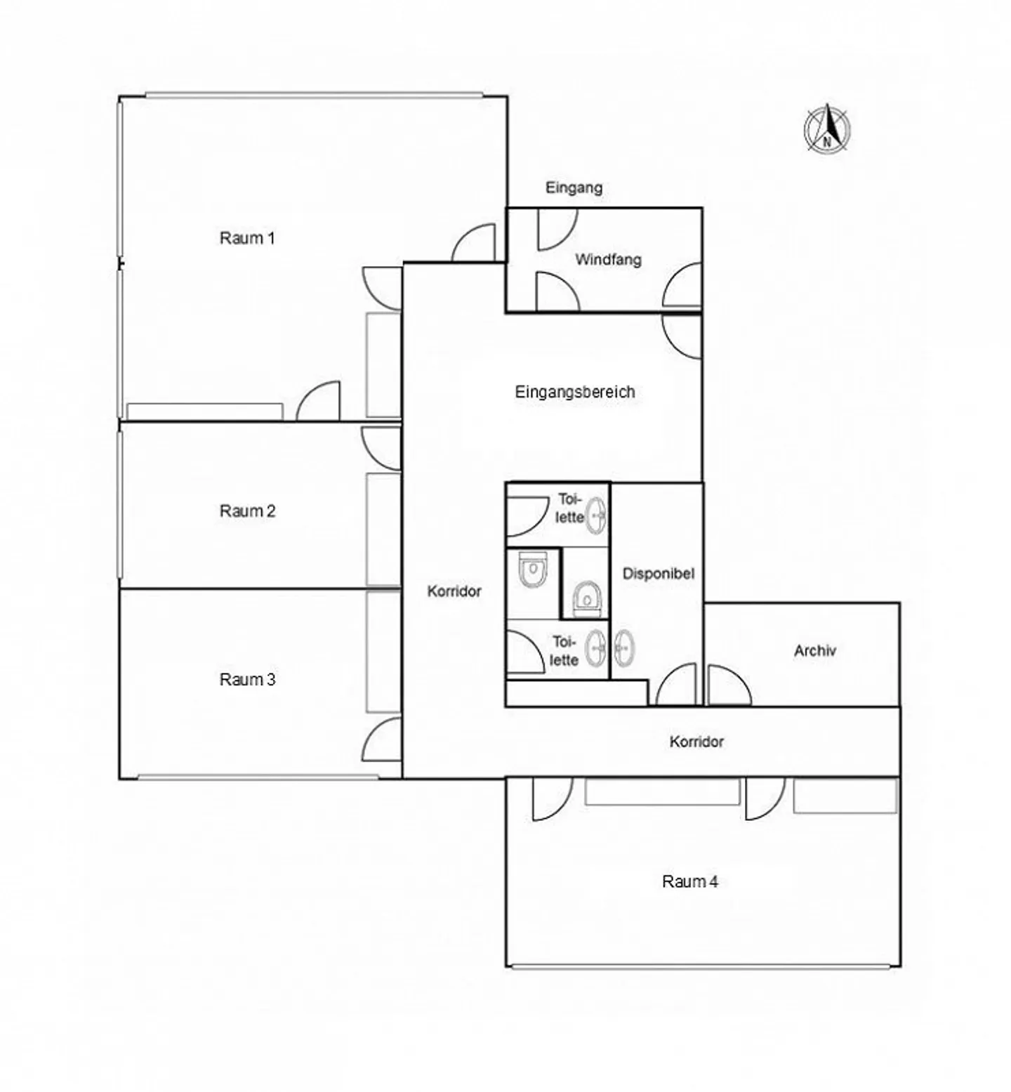 Spazi commerciali/uffici ideali a Unterengstringen 180m2 (da 55m2) - Foto 3 di 3