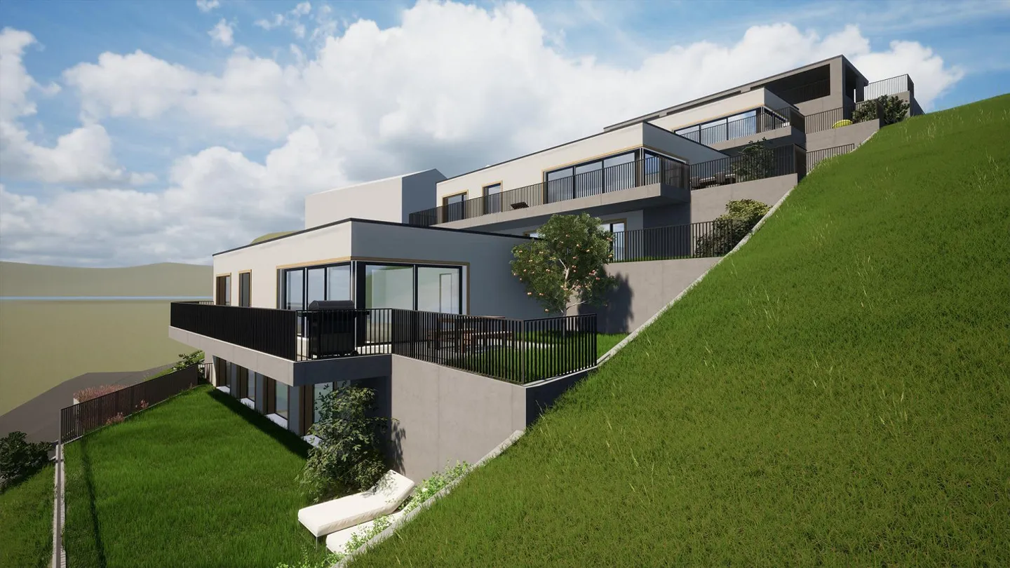 Moosmatt Füllinsdorf, Qualité de vie avec vue, 3 maisons individuelles en terrasse - Photo 1 sur 19