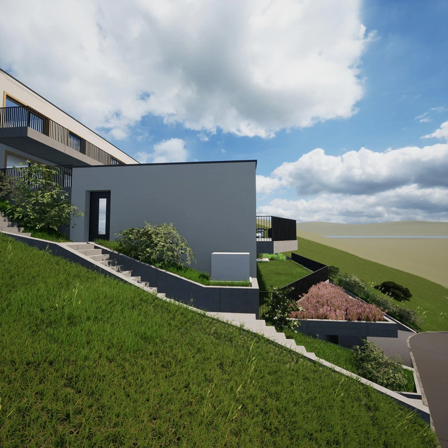 Moosmatt Füllinsdorf, Qualité de vie avec vue, 3 maisons individuelles en terrasse - Photo 5 sur 19