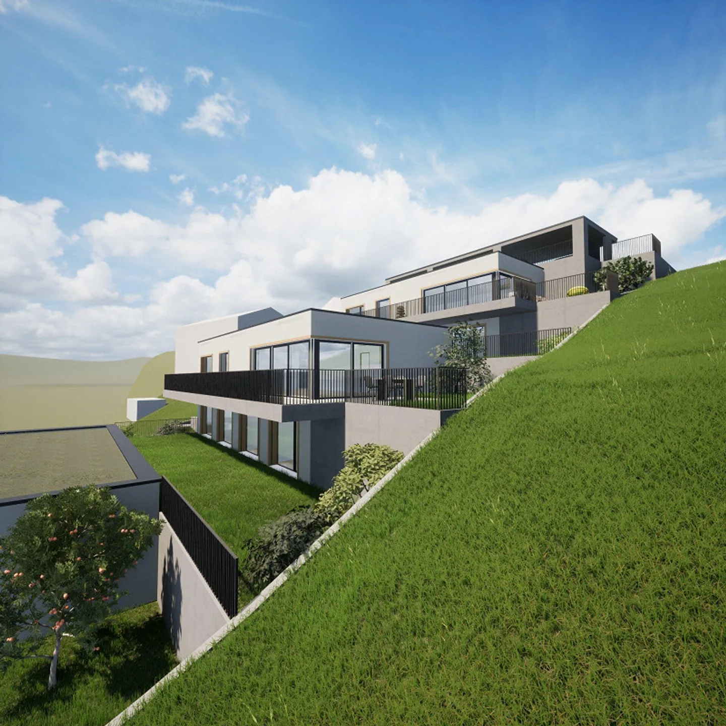 Moosmatt Füllinsdorf, Qualité de vie avec vue, 3 maisons individuelles en terrasse - Photo 7 sur 19