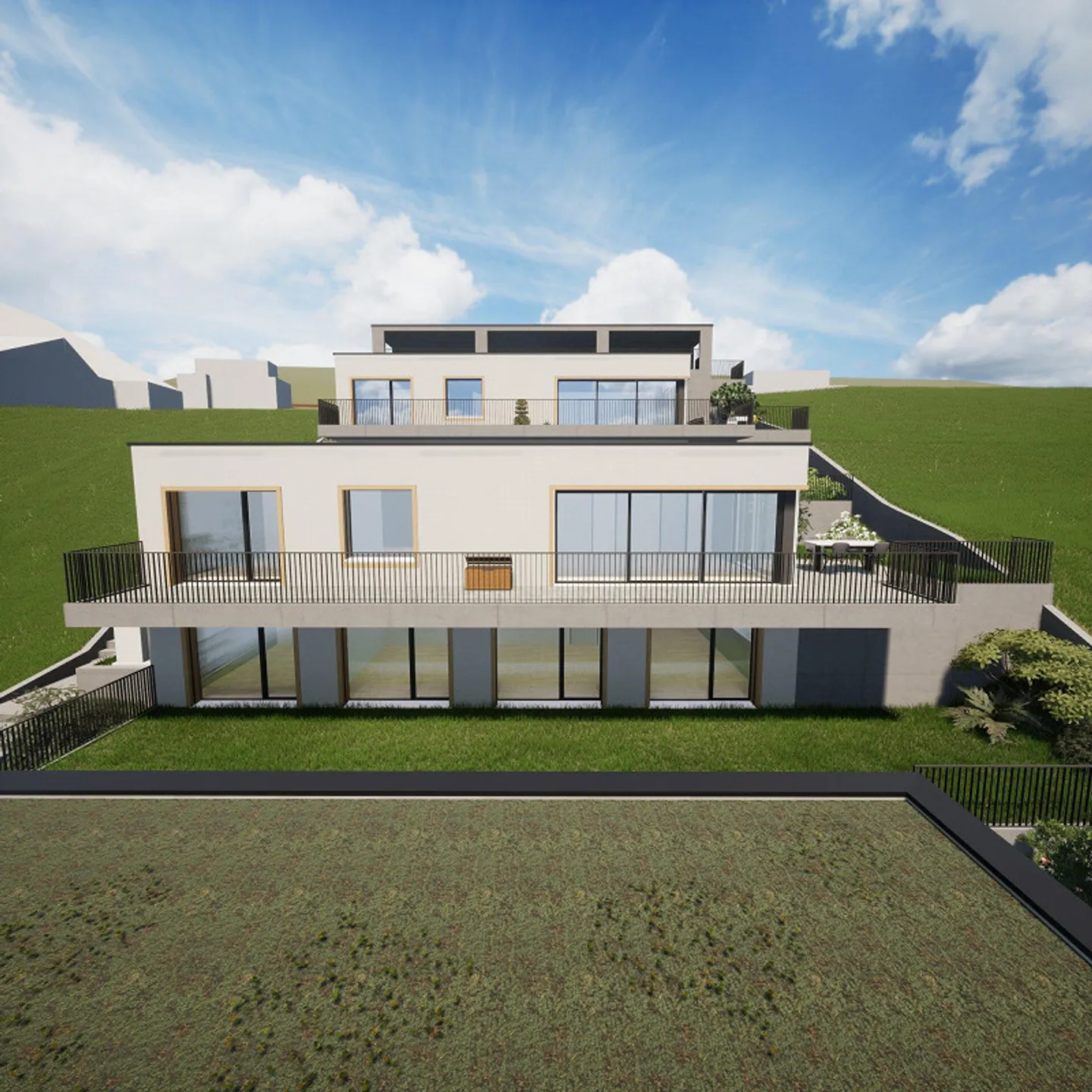 Moosmatt Füllinsdorf, Qualité de vie avec vue, 3 maisons individuelles en terrasse - Photo 9 sur 19