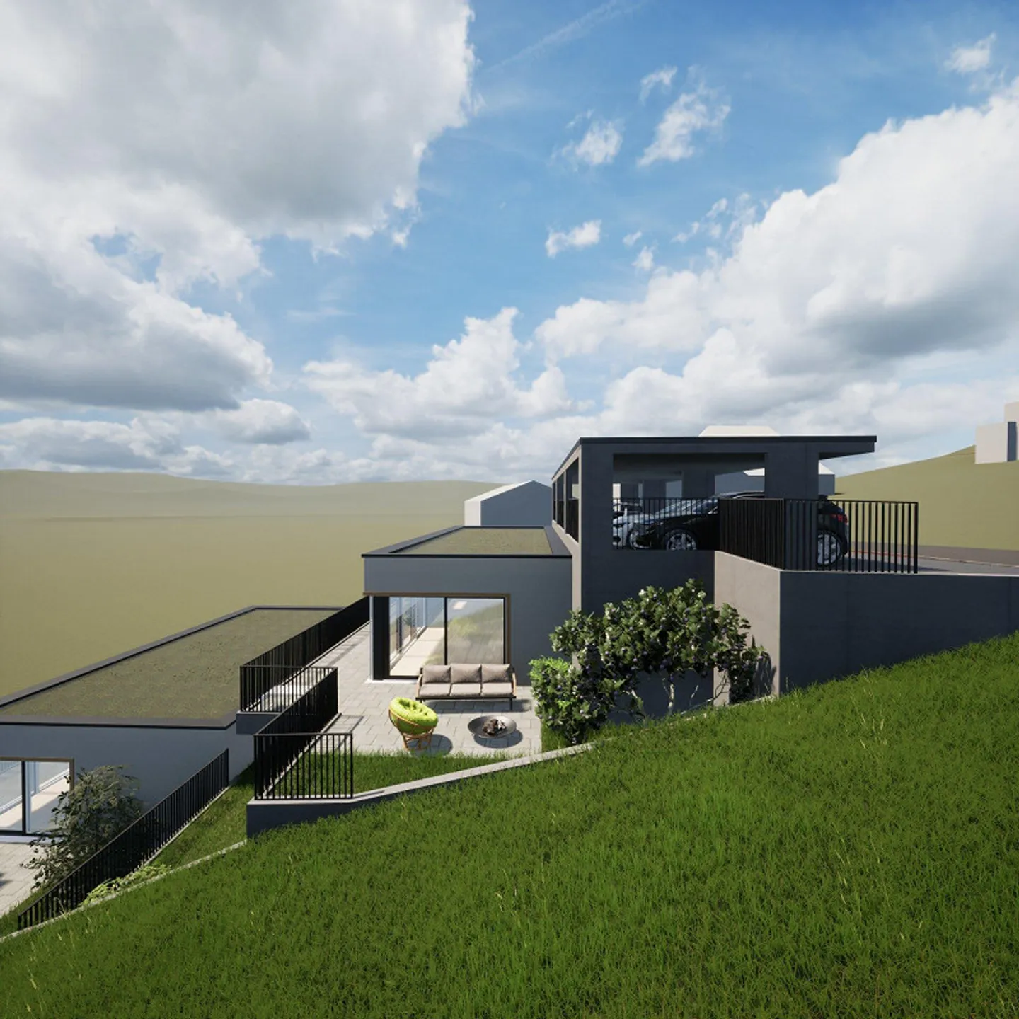 Moosmatt Füllinsdorf, Qualité de vie avec vue, 3 maisons individuelles en terrasse - Photo 12 sur 19