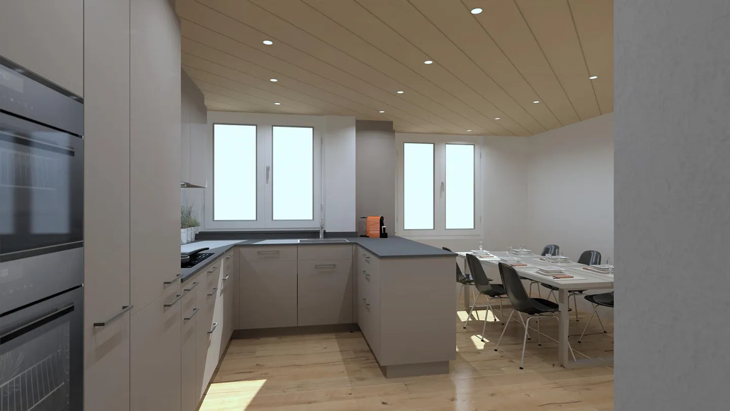 frisch renovierte 5 1/2 Zimmer-Wohnung zu vermieten - Foto 1 von 3