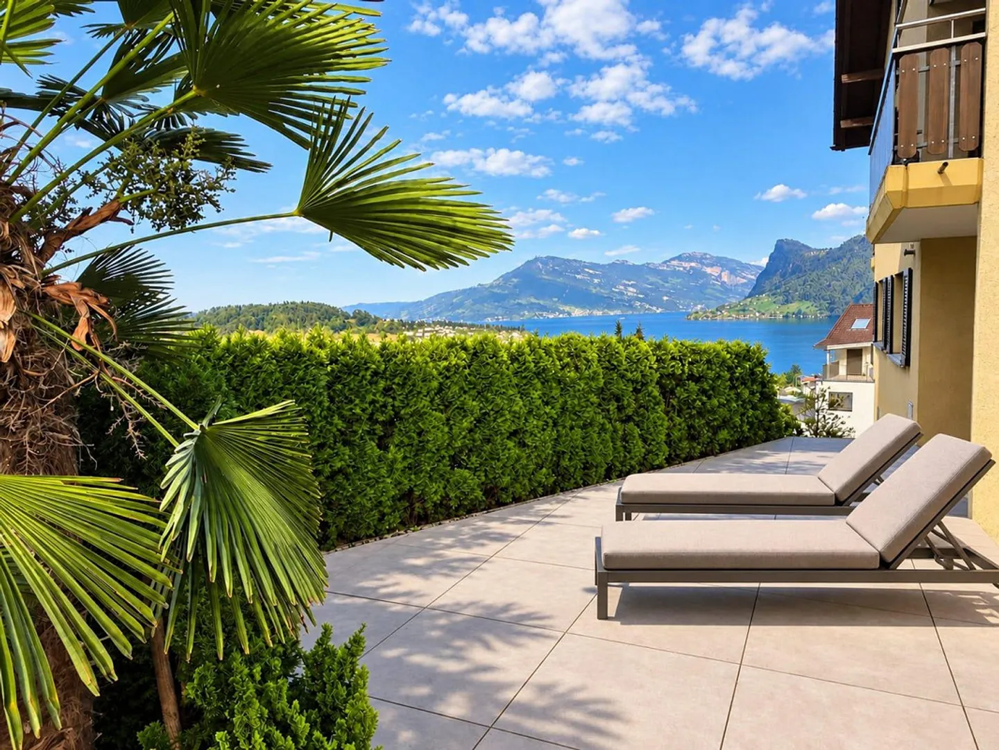 Vivere in modo attraente con vista sul lago e sulle montagne - Foto 5 di 5