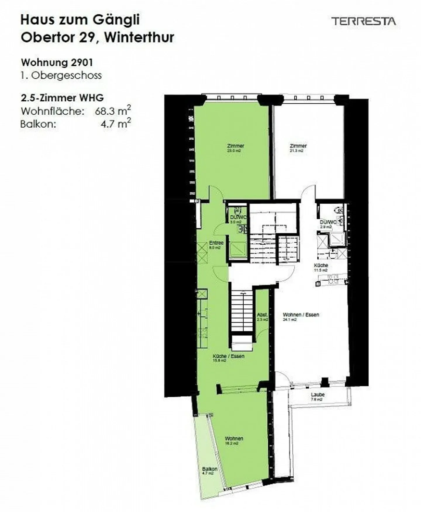 Renovated old apartment in a preferred location in Winterthur - Photo 8 of 9