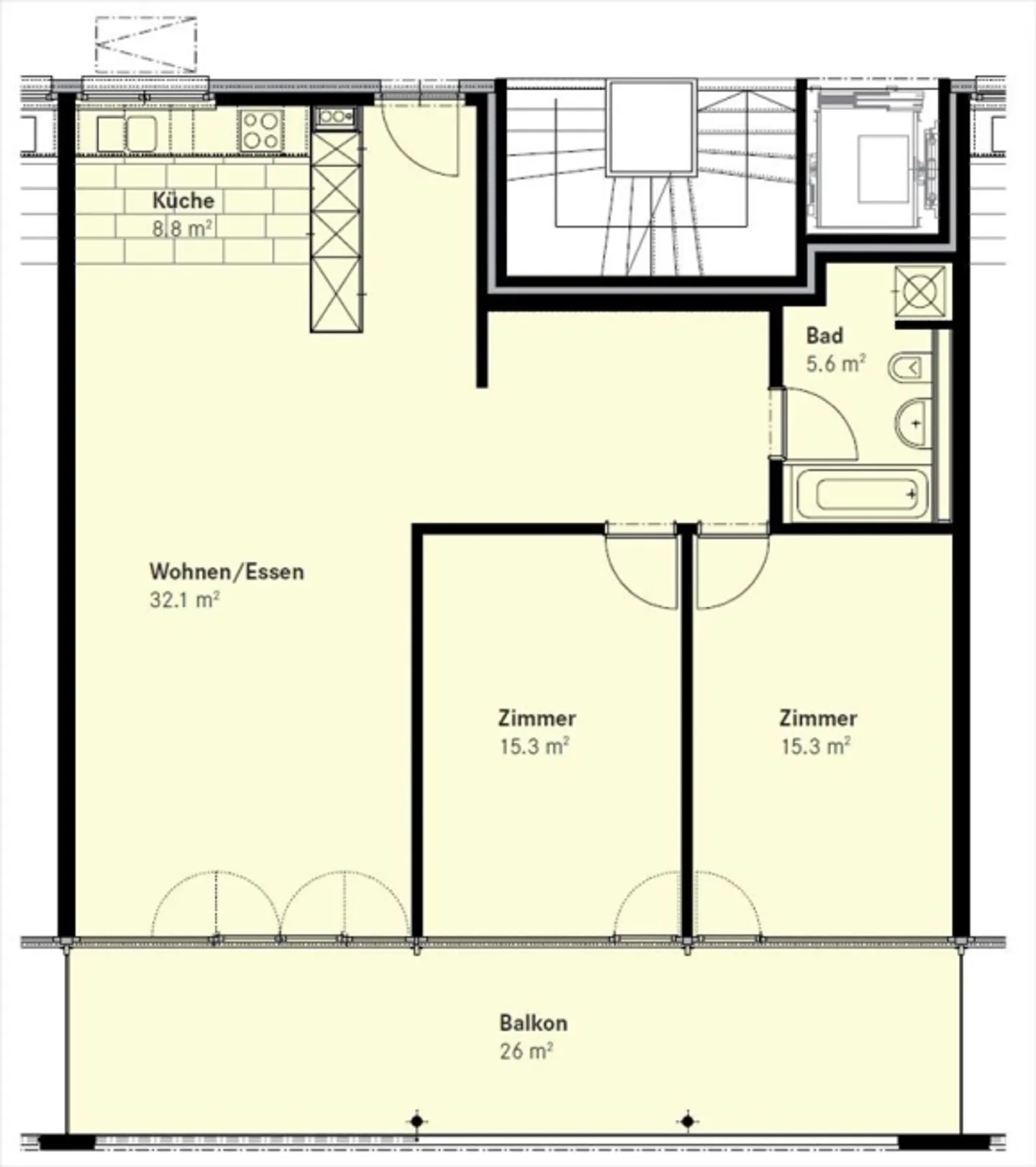 Modern 3.5-room apartment - Rent without deposit - Photo 7 of 7
