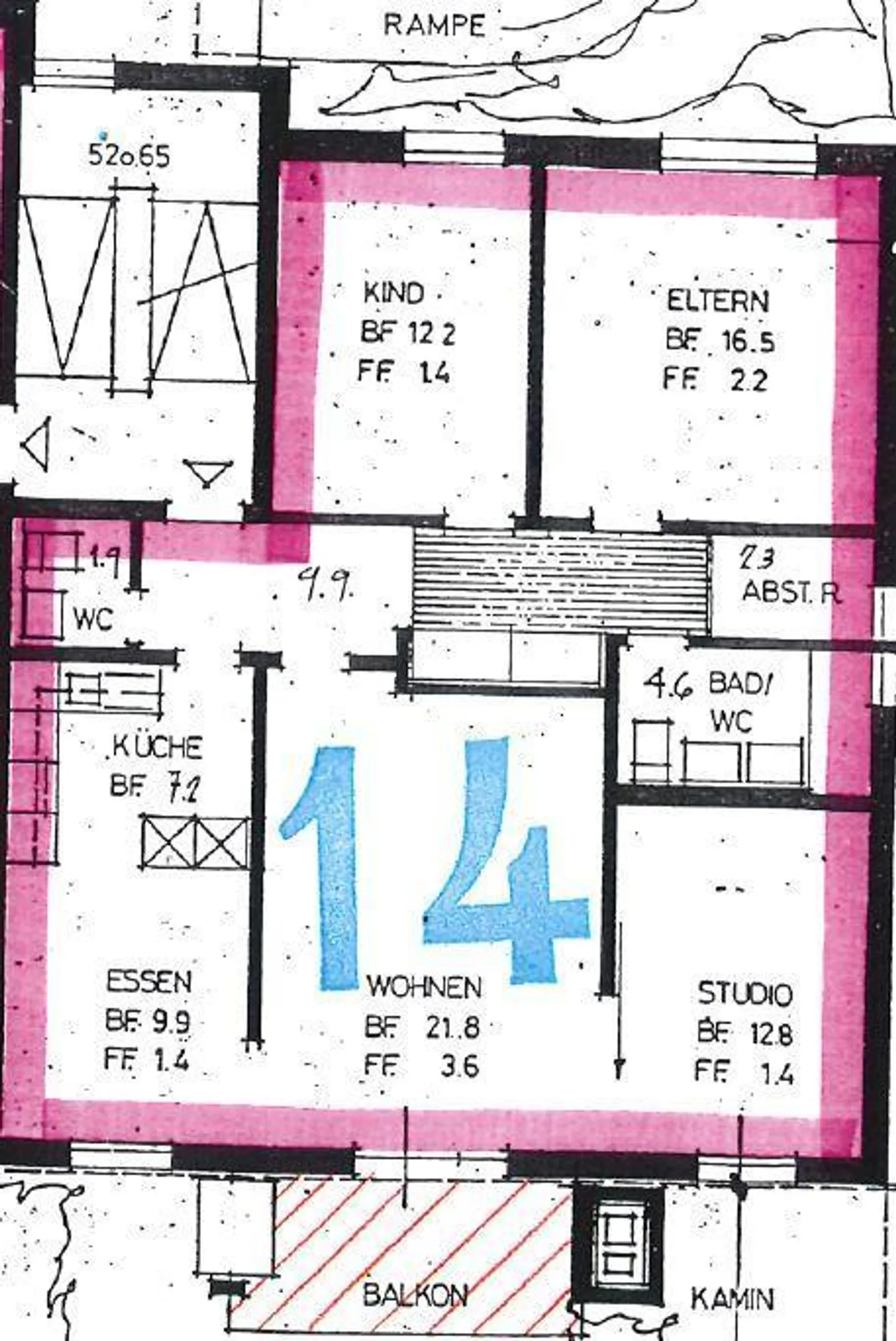 Limited until 28.02.2030 / 4.5 room apartment in Tann - Photo 7 of 7