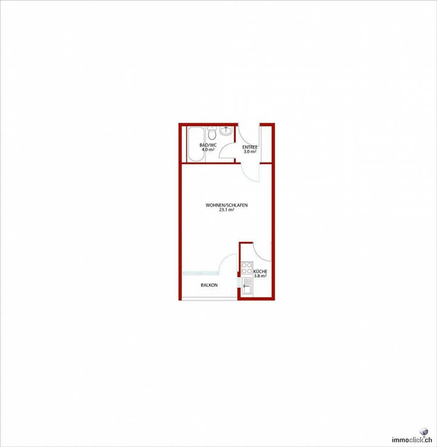 Nähe Kantonsspital / Uni - Foto 6 von 6