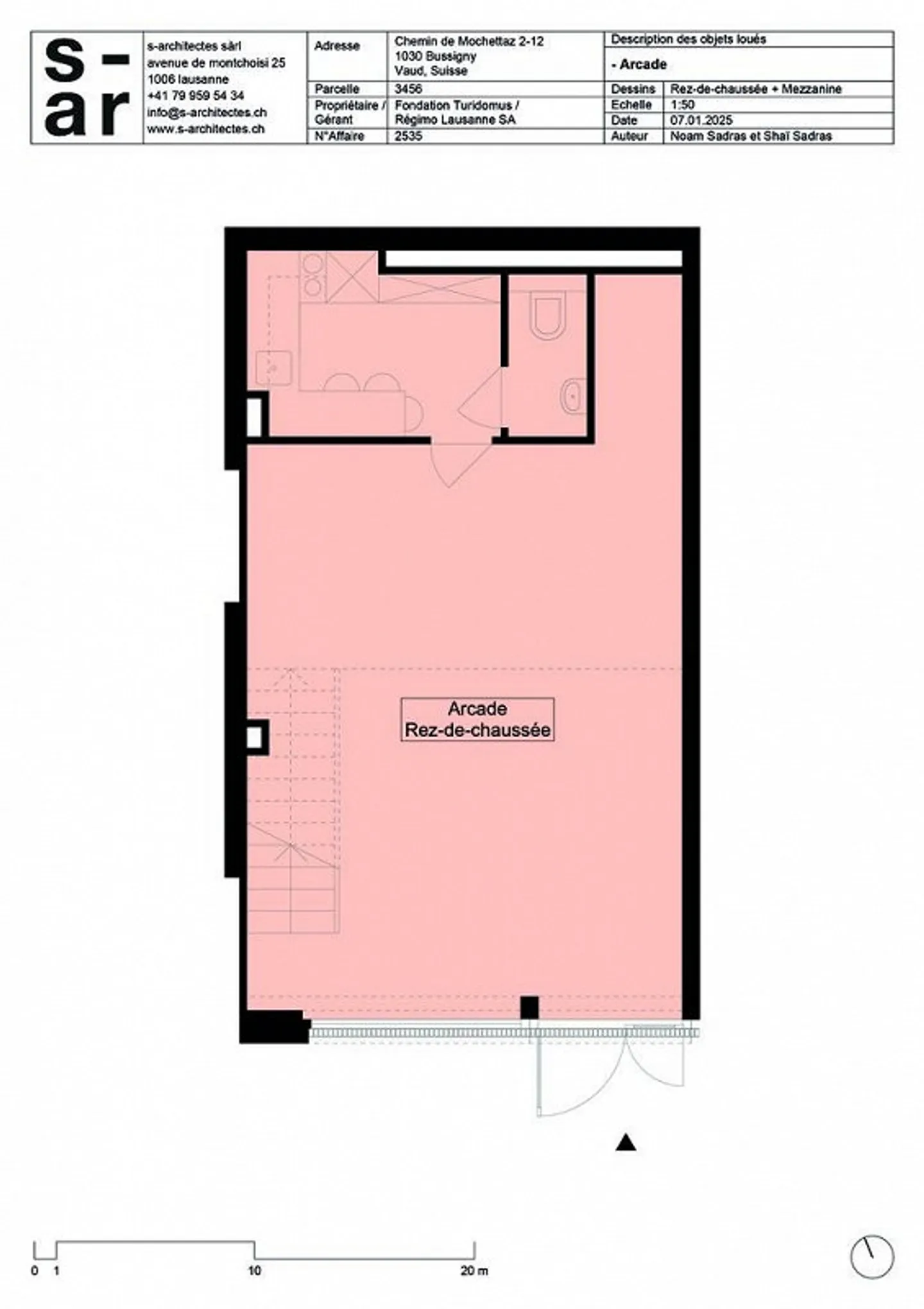 Arcade di 43m2 nel cuore di un nuovo quartiere a Bussigny - Foto 4 di 5