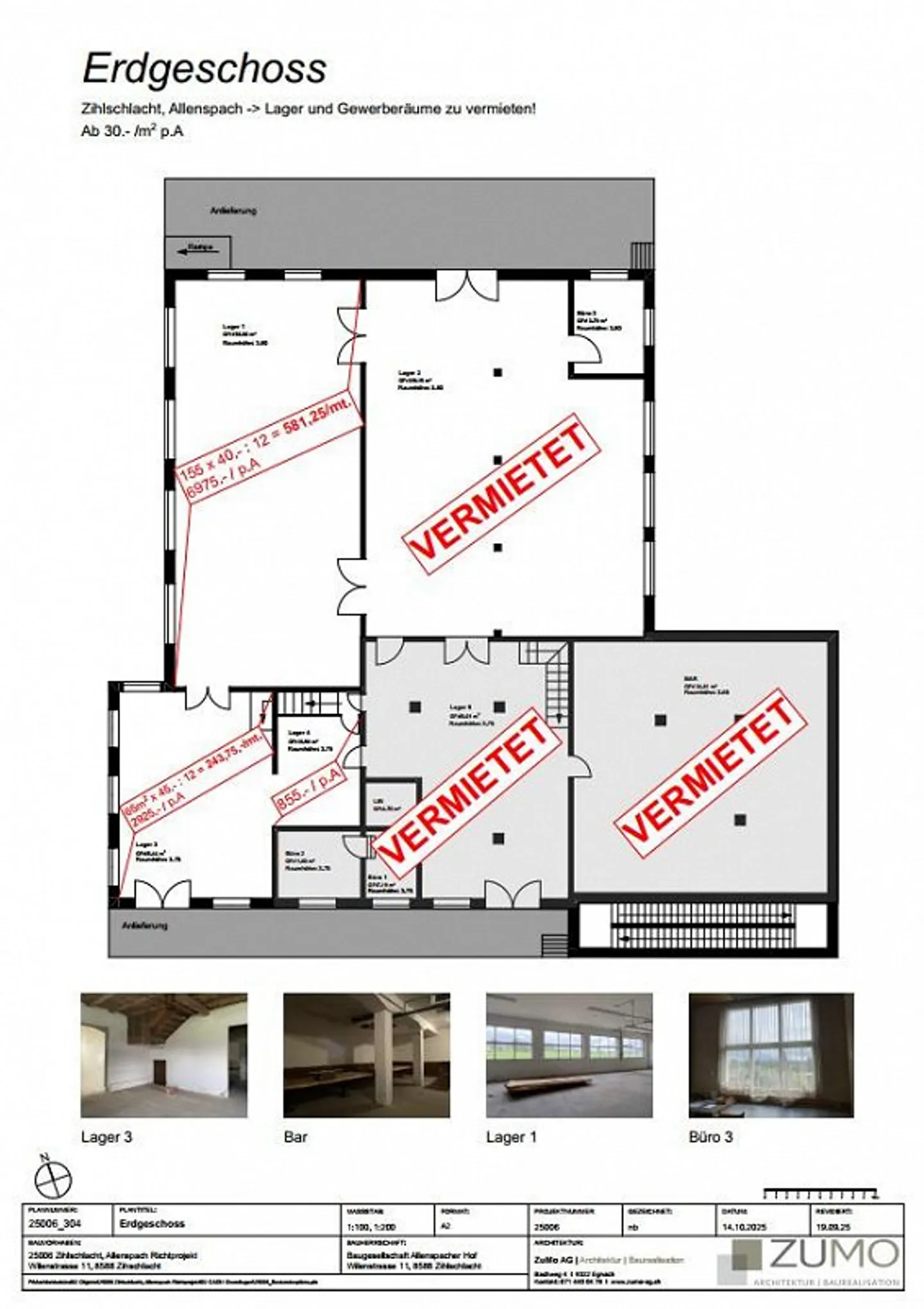 Spazi di stoccaggio e commerciali da 42-155m2 a partire da 105.00CHF/mese - Foto 13 di 13