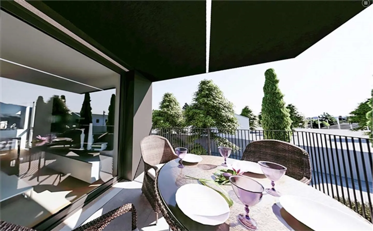 Appartement 2,5 pièces nouvellement construit et meublé avec terrasse – un mélange réussi de luxe et de confort - Photo 18 sur 20