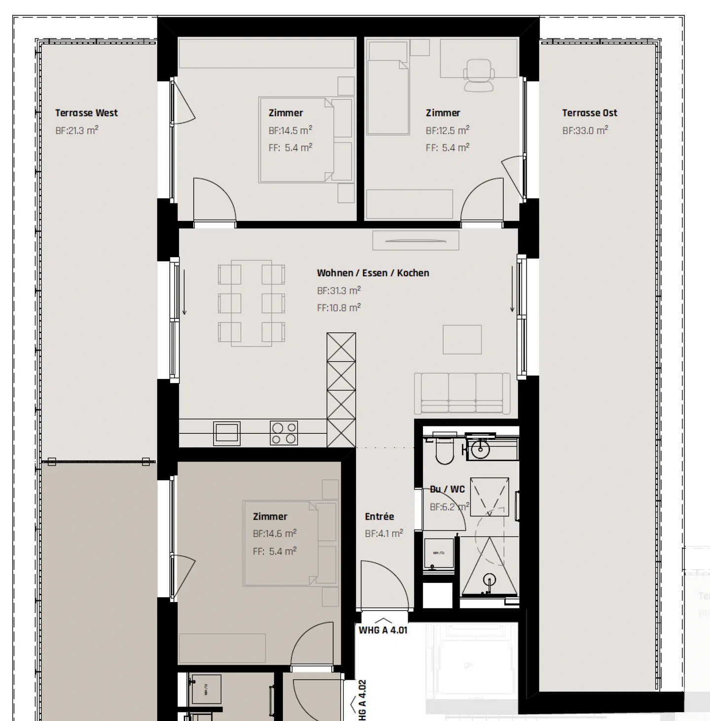 Luxuswohnung mit Spektakulärem Blick - Foto 4 von 4
