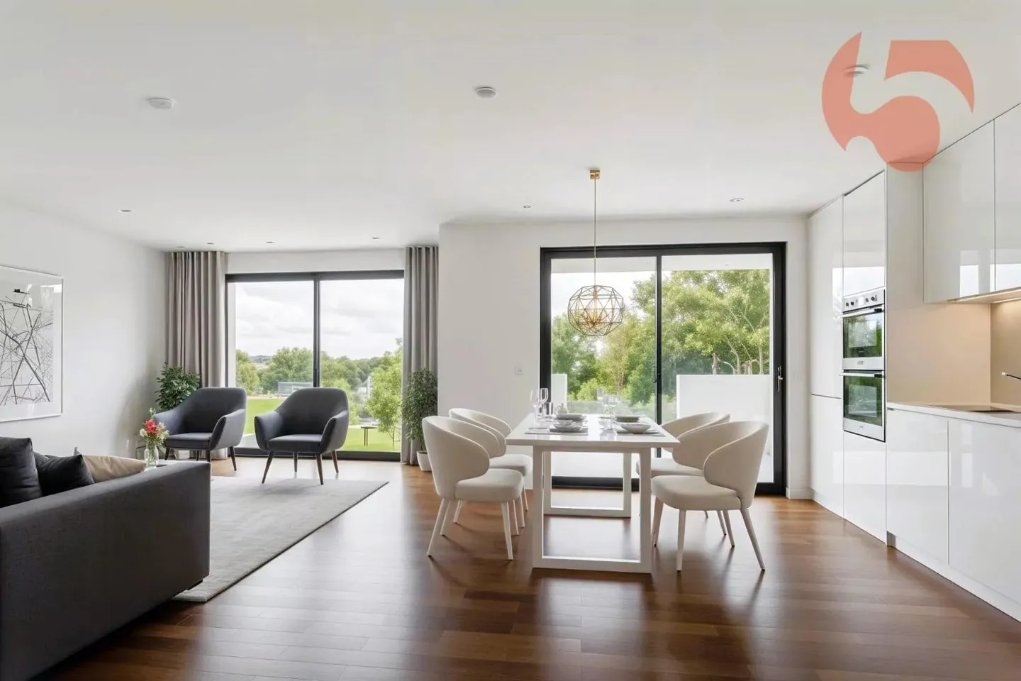 Appartement contemporain 4.5 pièces - Photo 4 sur 13