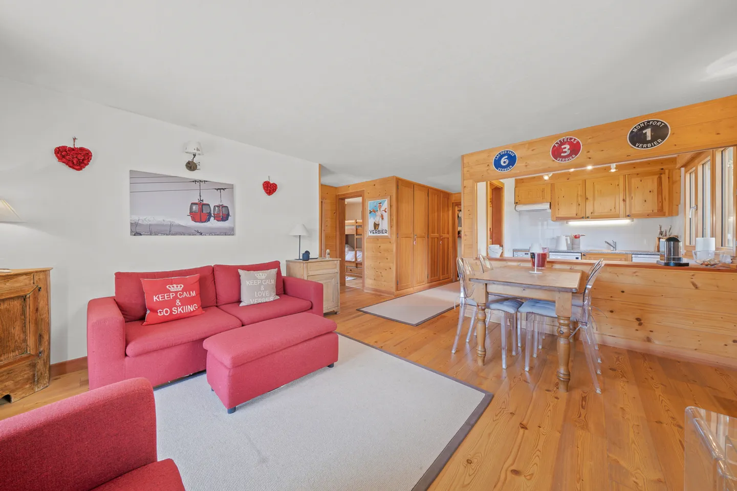 Charmante Wohnung in Verbier - Foto 4 von 16