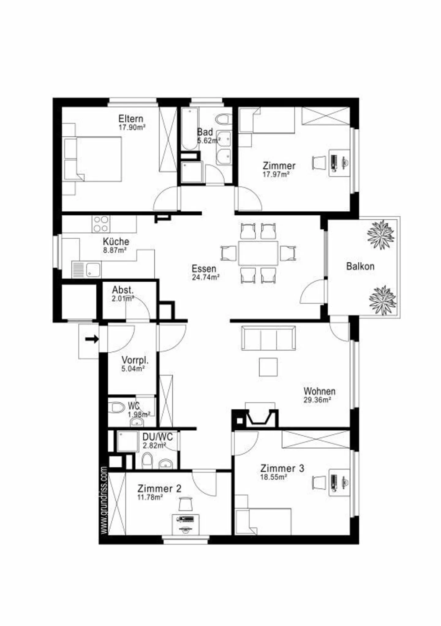 Geräumige Wohnung mit Potenzial - Foto 14 von 14