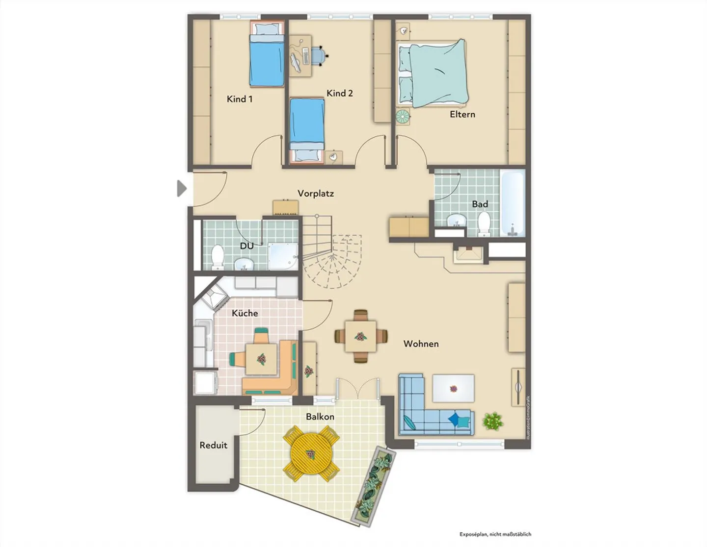 Maisonette-Dachwohnung - Neuenegg - Photo 13 sur 14