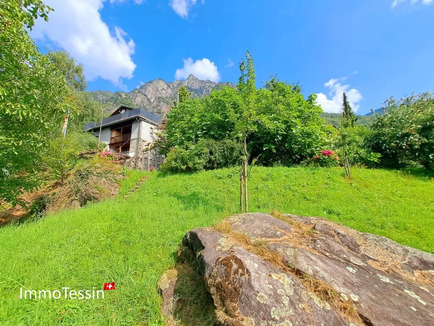 RARITÀ - Un pezzo di paradiso a Berzona, appartamento al pian terreno con giardino di 3000 m² - Foto 3 di 13