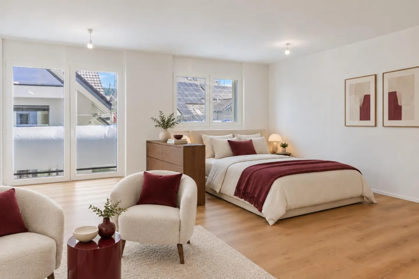 Studio neuf avec balcon et lave-linge privé - Photo 3 sur 4
