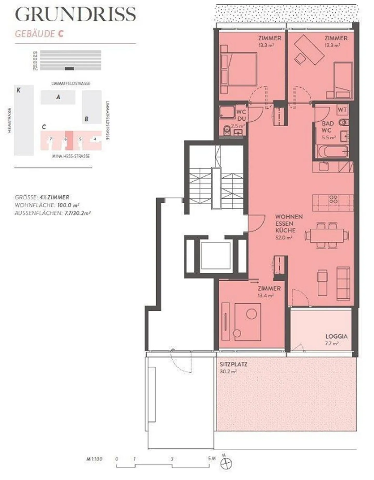 4.5 Room Apartment in Zypressenhof for Rent - Photo 12 of 12