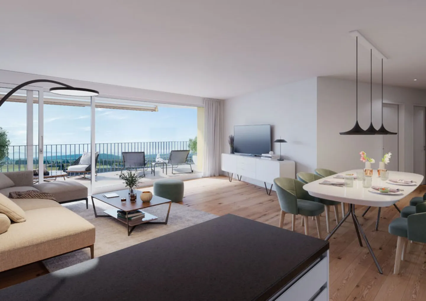 4.5-Zimmer-Eigentumswohnung in Wauwil - Foto 1 di 5