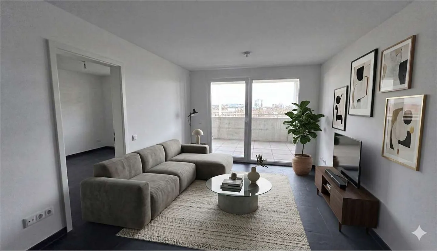 Bright 2.5-room apartment with large terrace - Photo 3 of 6