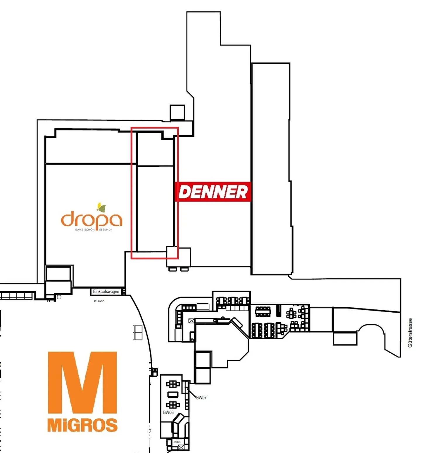Spazio commerciale di circa 125m² in posizione privilegiata - Migros Gundelitor - Foto 7 di 9